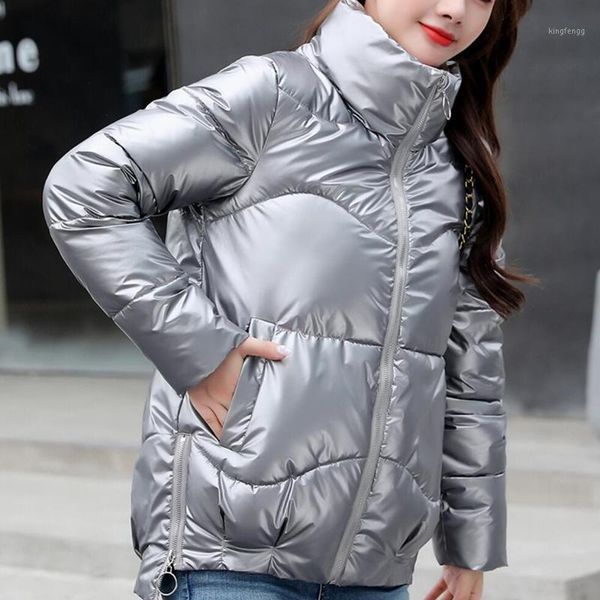 women's down & parkas 2021 winter jacket women glossy cotton shinny silver warm parka female padded coats casual outwear 3xl, Black
women's down & parkas 2021 winter jacket women glossy cotton shinny silver warm parka female padded coats casual outwear 3xl, Black