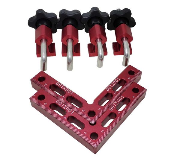 professional hand tool sets 90 degree right angle clamps woodworking carpenter for picture frame box cabinets drawers 2 squares (100mm) +4
professional hand tool sets 90 degree right angle clamps woodworking carpenter for picture frame box cabinets drawers 2 squares (100mm) +4