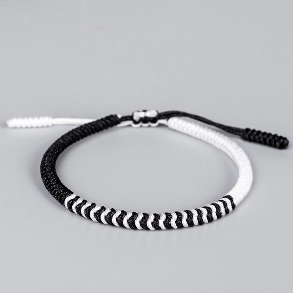 bracelet hand-woven diamond knot bracelet tibetan black and white mixed hand rope for male and female students
bracelet hand-woven diamond knot bracelet tibetan black and white mixed hand rope for male and female students