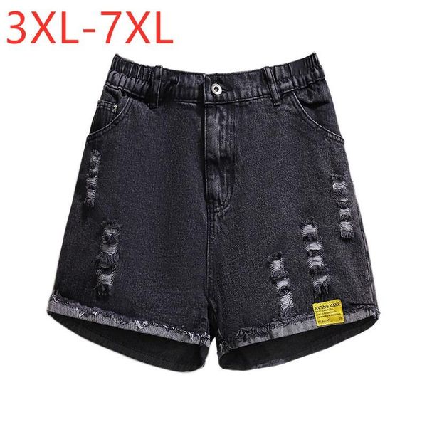 women's shorts 2021 ladies summer plus size jeans for women large loose wide leg black cotton hole denim 3xl 4xl 5xl 6xl 7xl, White;black
women's shorts 2021 ladies summer plus size jeans for women large loose wide leg black cotton hole denim 3xl 4xl 5xl 6xl 7xl, White;black