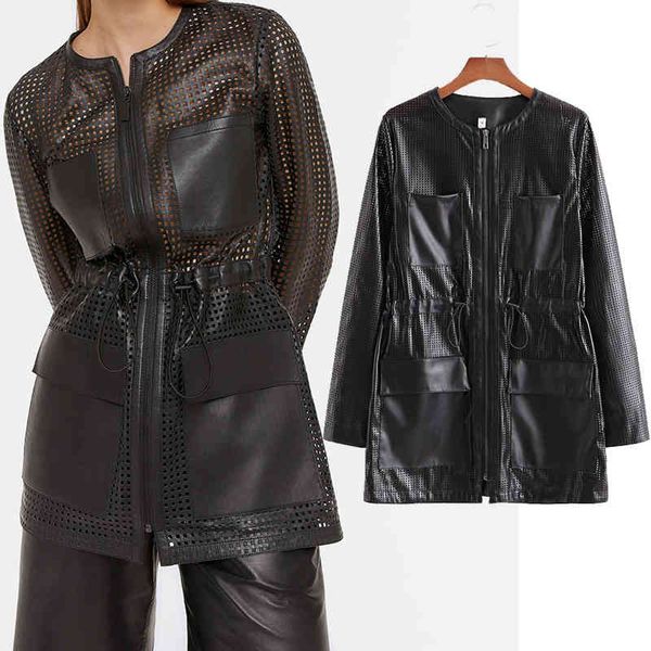 women's down & parkas new women vintage hollow outleather pocket o-neck zipper jacket ladies retro long sleeve casual chic coat to, Black
women's down & parkas new women vintage hollow outleather pocket o-neck zipper jacket ladies retro long sleeve casual chic coat to, Black