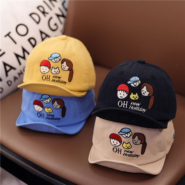 version of new spring autumn printed super cute letter baseball cap flip edge children's hat boys and girls, Yellow
version of new spring autumn printed super cute letter baseball cap flip edge children's hat boys and girls, Yellow