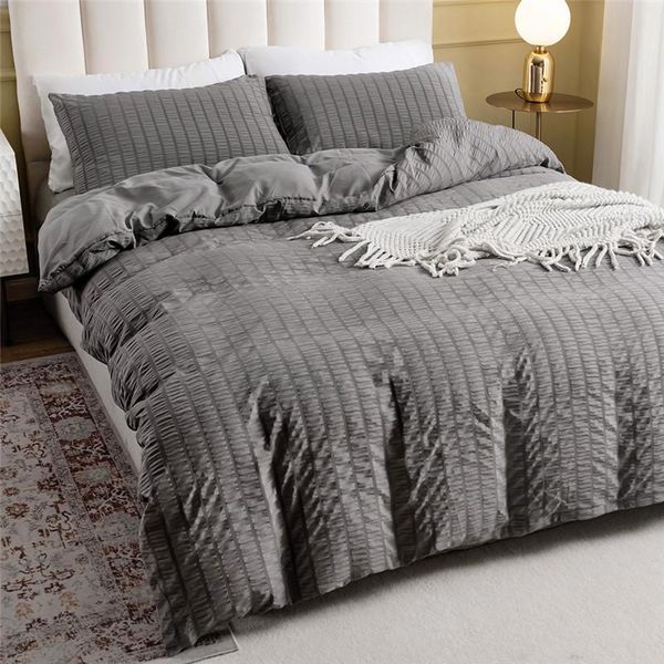 bedding sets seersucker bedclothes /king size blue color duvet cover with pillowcase simple set 200x200 gray
bedding sets seersucker bedclothes /king size blue color duvet cover with pillowcase simple set 200x200 gray