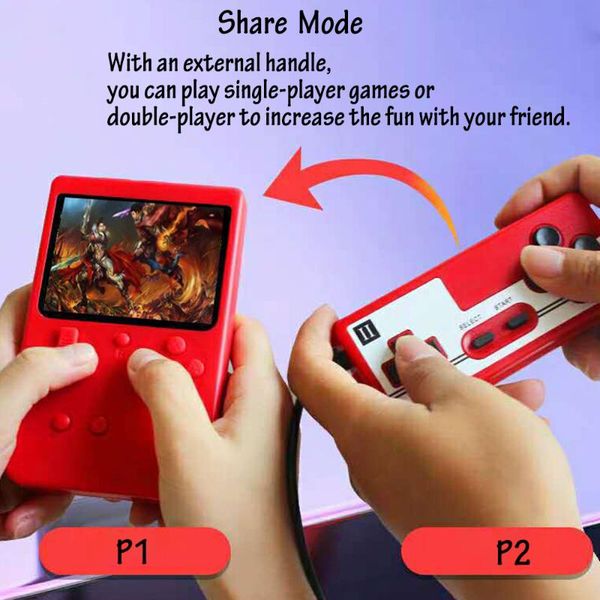 built-in 400 games 10,000mah battery retro video handheld game console double players 3.0 inch color lcd player portable
built-in 400 games 10,000mah battery retro video handheld game console double players 3.0 inch color lcd player portable