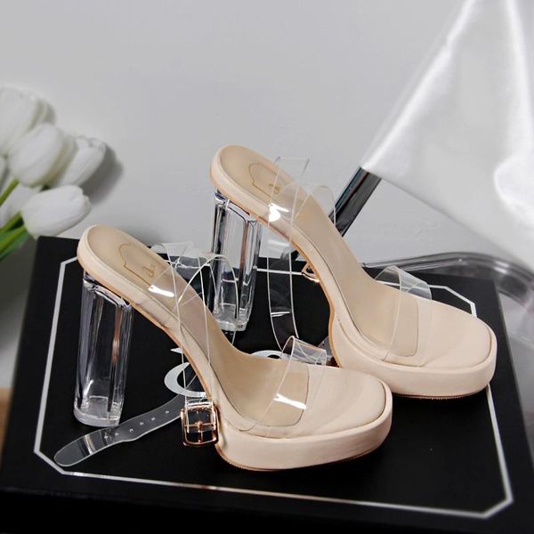 dress shoes ankle strap thick square heels transparent pvc woman sandals plus39 ladies thick-soled clear zapatillas mujer casa, Black
dress shoes ankle strap thick square heels transparent pvc woman sandals plus39 ladies thick-soled clear zapatillas mujer casa, Black