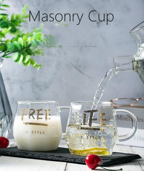 wine glasses 400ml love life gold letters printed mug cold heat resistant high borosilicate glass cup coffee milk tea mugs geometry
wine glasses 400ml love life gold letters printed mug cold heat resistant high borosilicate glass cup coffee milk tea mugs geometry