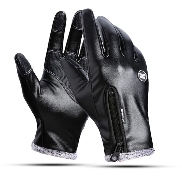 cycling gloves winter windproof velvet leather men and women touch screen sports thermal climbing hiking ski bycicle, Black
cycling gloves winter windproof velvet leather men and women touch screen sports thermal climbing hiking ski bycicle, Black