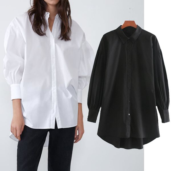 women's blouses & shirts new fashion solid color women long sleeve turn-down collar chiffon blouse casual loose work zx9r, White
women's blouses & shirts new fashion solid color women long sleeve turn-down collar chiffon blouse casual loose work zx9r, White