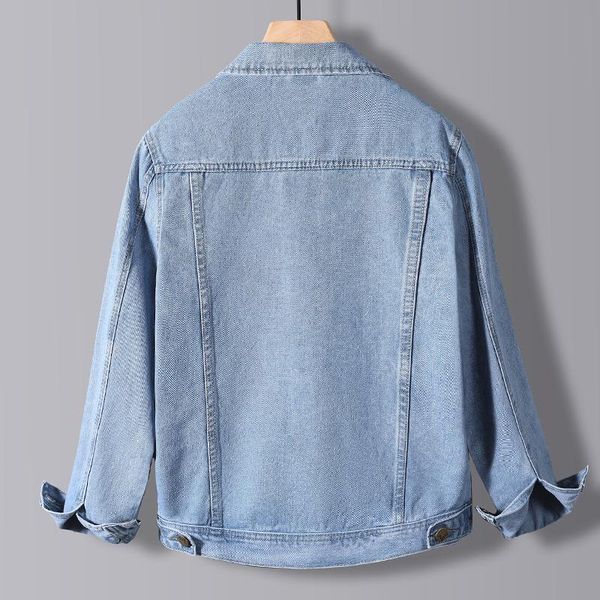 men's jackets 2021 spring denim jacket male korean version of the trend handsome outer clothes student men, Black;brown
men's jackets 2021 spring denim jacket male korean version of the trend handsome outer clothes student men, Black;brown