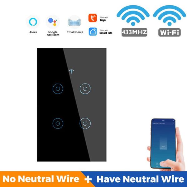 smart home control wifi+433 tuya single fire zero touch switch life wireless remote us standard 1/2/3/4 gang light
smart home control wifi+433 tuya single fire zero touch switch life wireless remote us standard 1/2/3/4 gang light