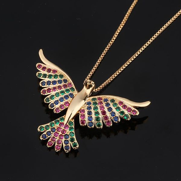 pendant necklaces 2021 trendy gold color copper eagle multicolor cubic zirconia women's fashion jewelry cobre cz colar, Silver
pendant necklaces 2021 trendy gold color copper eagle multicolor cubic zirconia women's fashion jewelry cobre cz colar, Silver