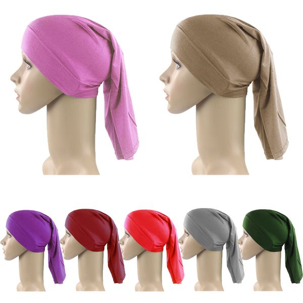 women headscarf muslim cotton stretch elastic underscarf inner cap hijab scarf turban hat islamic amira bonnet cover headwear, Blue;gray
women headscarf muslim cotton stretch elastic underscarf inner cap hijab scarf turban hat islamic amira bonnet cover headwear, Blue;gray