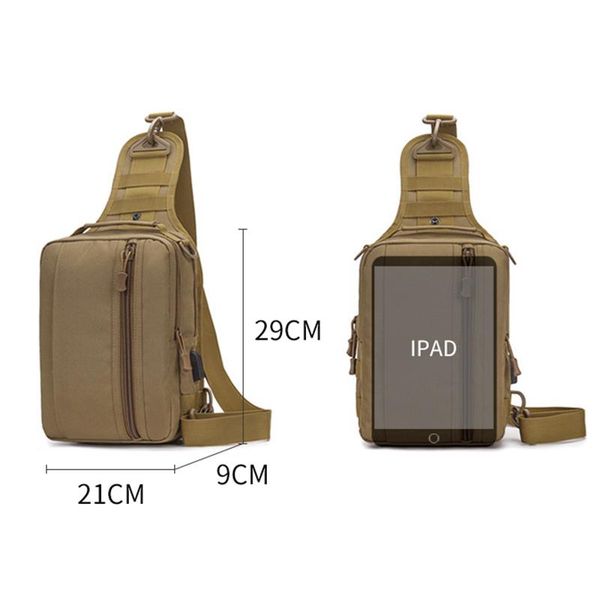 outdoor bags usb charging chest bag hiking military tactical men army camouflage shoulder sling travel fishing camping
outdoor bags usb charging chest bag hiking military tactical men army camouflage shoulder sling travel fishing camping