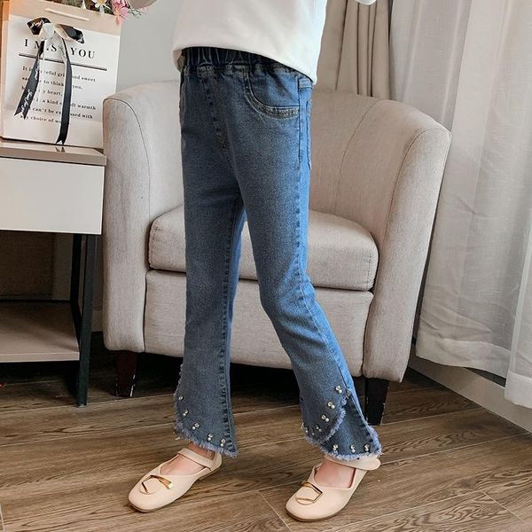 fashion flared jeans for girls spring autumn pants 3-12y children's denim pant korean kids girl irregular trousers, Blue
fashion flared jeans for girls spring autumn pants 3-12y children's denim pant korean kids girl irregular trousers, Blue