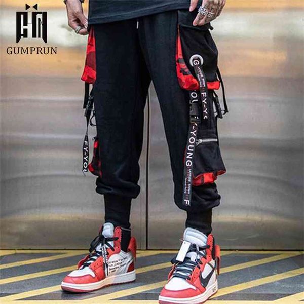 men black joggers pants summer mens hip hop big pockets cargo male spring streetwear overalls sweatpants harem pant 210715
men black joggers pants summer mens hip hop big pockets cargo male spring streetwear overalls sweatpants harem pant 210715