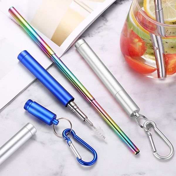 drinking straws colorful retractable 23cm stainless steel reusable portable travel outdoor beverage coffee juice cocktail straw
drinking straws colorful retractable 23cm stainless steel reusable portable travel outdoor beverage coffee juice cocktail straw