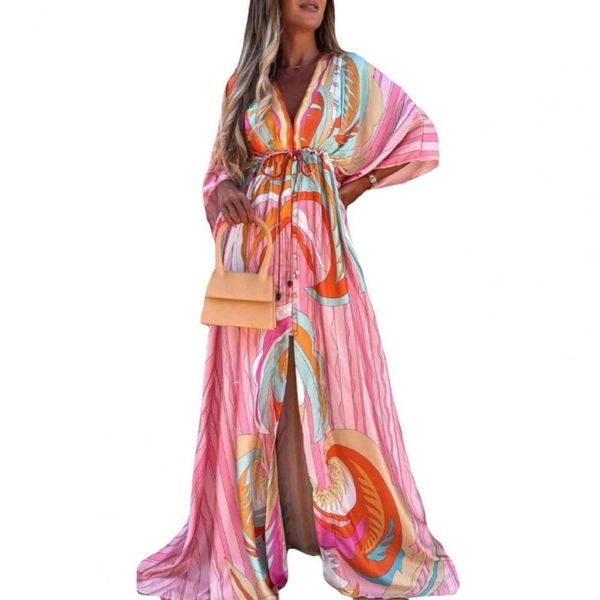 casual dresses vintage women dress printed v neck long sleeve high waist hit color side split floor length drop robe femme, Black;gray
casual dresses vintage women dress printed v neck long sleeve high waist hit color side split floor length drop robe femme, Black;gray