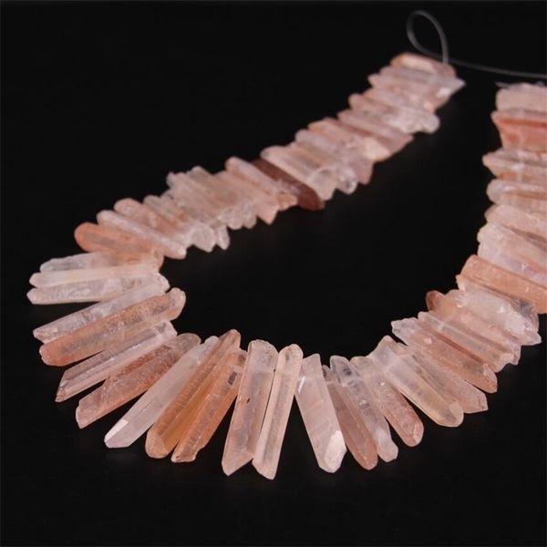 approx 60pcs/strand of drilled natural raw pink quartz pendant beads,rock crystal point loose beads jewelry
approx 60pcs/strand of drilled natural raw pink quartz pendant beads,rock crystal point loose beads jewelry