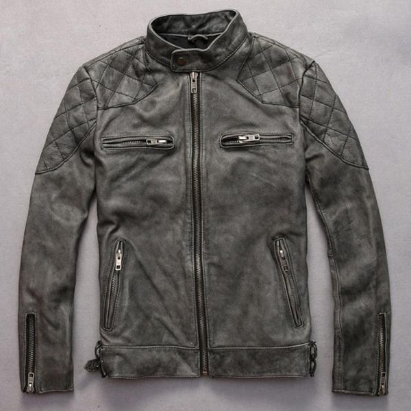 men's leather & faux arrivals david beckham same stye real jacket men vintage cowskin fashion motorcycle male coats, Black
men's leather & faux arrivals david beckham same stye real jacket men vintage cowskin fashion motorcycle male coats, Black