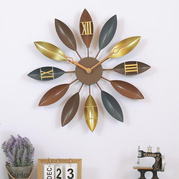inches oversized metal clock battery operated large leaf wall clocks decorative for living room decor
inches oversized metal clock battery operated large leaf wall clocks decorative for living room decor