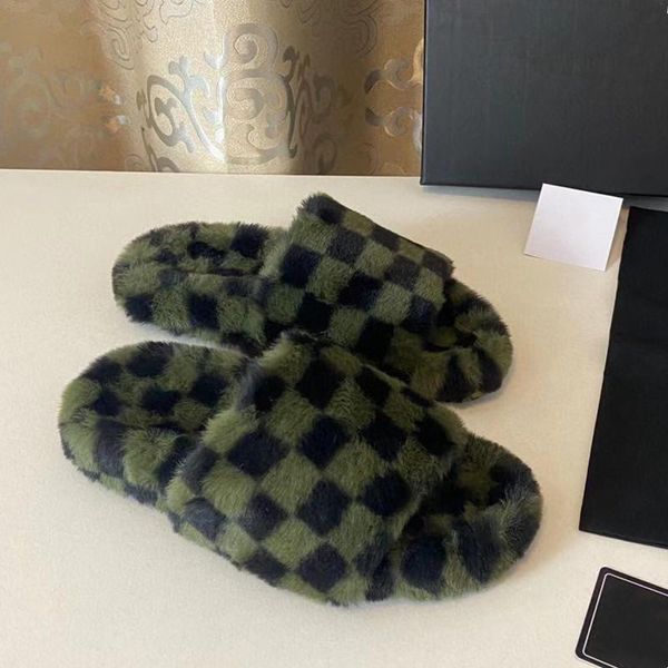 slippers furry slides for women checkered design fluffy ladies flats shoes womens designer mules mixed colors, Black
slippers furry slides for women checkered design fluffy ladies flats shoes womens designer mules mixed colors, Black