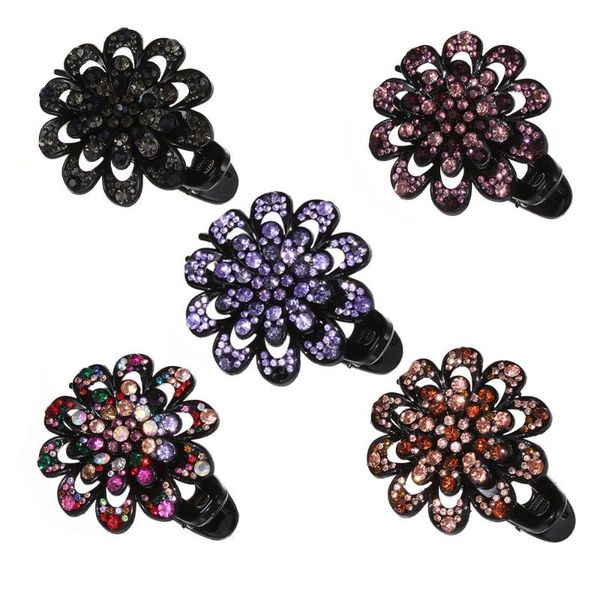 hair clips & barrettes 5 pcs crystal rhinestone flower clip flexible durable women dovetail, Golden;silver
hair clips & barrettes 5 pcs crystal rhinestone flower clip flexible durable women dovetail, Golden;silver