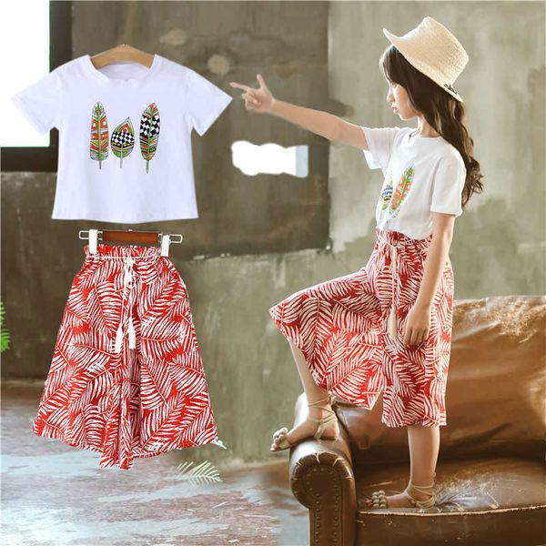 for girls summer suit 2021 new children's clothing girls fashion casual wide leg pants two pieces sets kids short sleeve clothes, Red;yellow
for girls summer suit 2021 new children's clothing girls fashion casual wide leg pants two pieces sets kids short sleeve clothes, Red;yellow