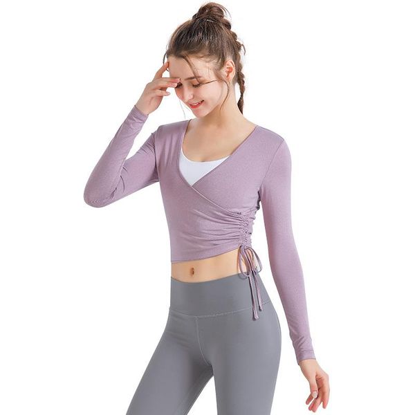 women's t-shirt sports fitness cotton blended yoga wear long-sleeved 2021 style warm and comfortable tight-fitting suit, White
women's t-shirt sports fitness cotton blended yoga wear long-sleeved 2021 style warm and comfortable tight-fitting suit, White