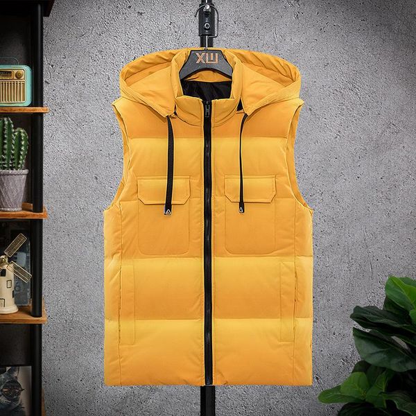 men's vests men vest jackets warm thick autumn winter casual hooded coat sleeveless male solid zipper hoodies down waistcoat outdoor 5x, Black;white
men's vests men vest jackets warm thick autumn winter casual hooded coat sleeveless male solid zipper hoodies down waistcoat outdoor 5x, Black;white