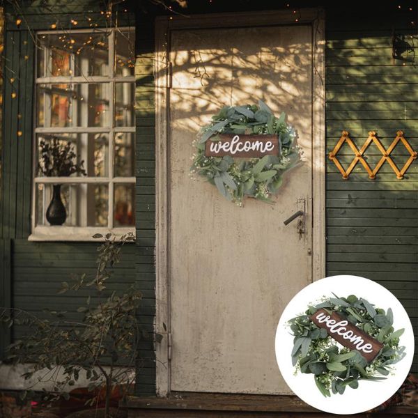 decorative flowers & wreaths 1pc delicate welcome garland door hanging ornament festival
decorative flowers & wreaths 1pc delicate welcome garland door hanging ornament festival