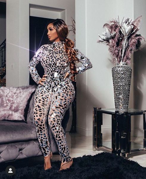dress high elastic fashion long sleeve mirrors beading sequined mesh nightclub dj party jumpsuit, Black;gray
dress high elastic fashion long sleeve mirrors beading sequined mesh nightclub dj party jumpsuit, Black;gray