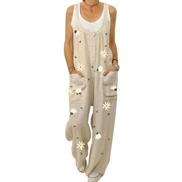 women's jumpsuits & rompers littlerossa women loose cotton linen jumpsuit summer floral print button strappy bodysuit backless pocket w, Black;white
women's jumpsuits & rompers littlerossa women loose cotton linen jumpsuit summer floral print button strappy bodysuit backless pocket w, Black;white