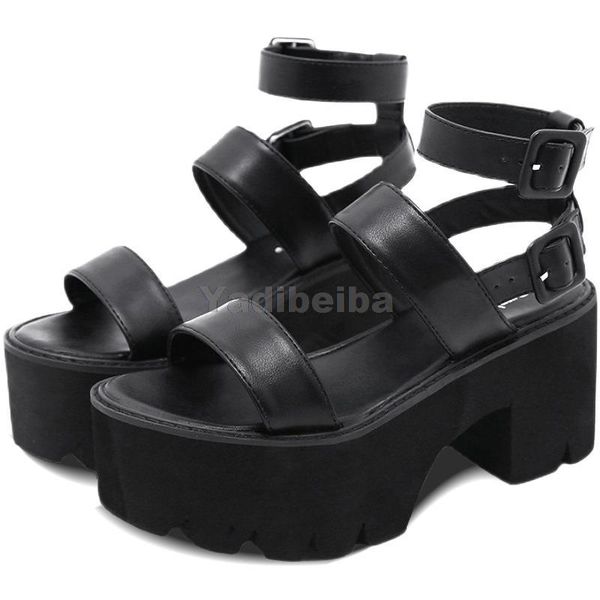 sandals 2021 arrival summer women shoes platform thick bottom ankle strap high heels open toe black gothic
sandals 2021 arrival summer women shoes platform thick bottom ankle strap high heels open toe black gothic