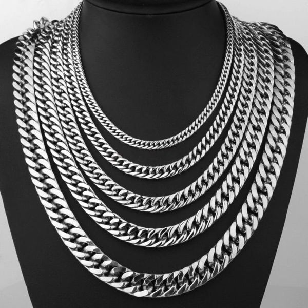 6/8/10/12/15/17/19mmchoose stainless steel silver color jewelry cuban curb chain men women necklace or bracelet bangle 7-40" chains
6/8/10/12/15/17/19mmchoose stainless steel silver color jewelry cuban curb chain men women necklace or bracelet bangle 7-40" chains