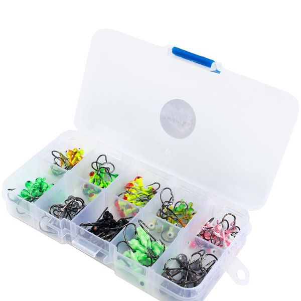 100pcs/box multicolor fishing jig head hooks for with single hook sea enquipment tackle box
100pcs/box multicolor fishing jig head hooks for with single hook sea enquipment tackle box