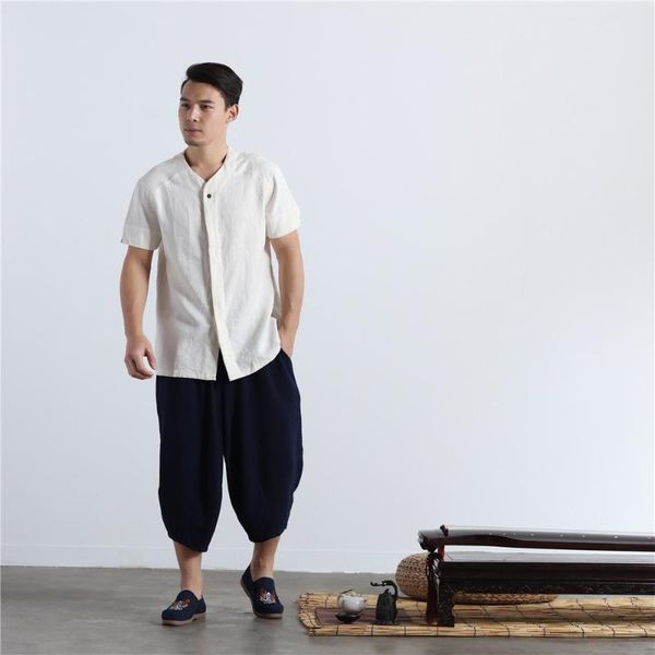 hisenky 2021 summer ethnic men linen shirts short sleeve flax blusas single breasted blouse garment hemden heren 4colors men's casual, White;black
hisenky 2021 summer ethnic men linen shirts short sleeve flax blusas single breasted blouse garment hemden heren 4colors men's casual, White;black