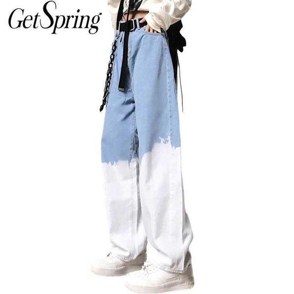 getspring women jeans high waist wide leg patchwork loose casual denim pants jean trousers fashion 210601, Blue
getspring women jeans high waist wide leg patchwork loose casual denim pants jean trousers fashion 210601, Blue