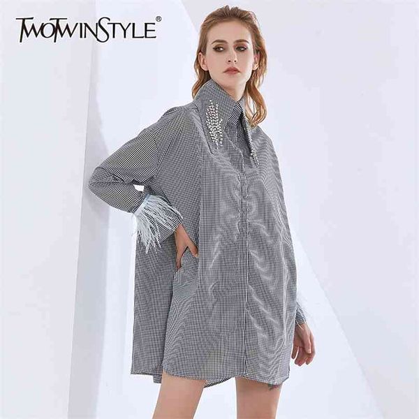 loose shirt dress for women lapel long sleeve plaid casual mini dresses female fashion clothing style 210520, Black;gray
loose shirt dress for women lapel long sleeve plaid casual mini dresses female fashion clothing style 210520, Black;gray