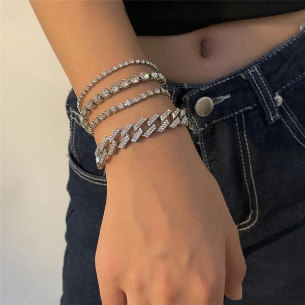 amorcome hip hop iced out rhinestone women' bracelets alloy metal miami curb cuban link chain bracelet men women jewelry gift charm, Golden;silver
amorcome hip hop iced out rhinestone women' bracelets alloy metal miami curb cuban link chain bracelet men women jewelry gift charm, Golden;silver