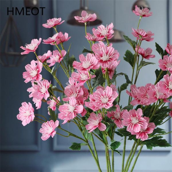 decorative flowers & wreaths 75cm artificial flower gesang branch silk fake cherry blossom wedding floral arrangement materials room home de