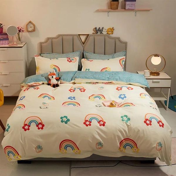 bedding sets cute set for boys girls soft home bed linen sheet plaid duvet cover single double quilt covers bedclothes
bedding sets cute set for boys girls soft home bed linen sheet plaid duvet cover single double quilt covers bedclothes