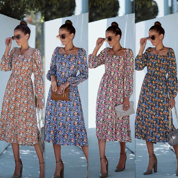casual dresses printed dress women autumn square collar long sleeves midi female fashion beach party waist a-line cotton, Black;gray
casual dresses printed dress women autumn square collar long sleeves midi female fashion beach party waist a-line cotton, Black;gray