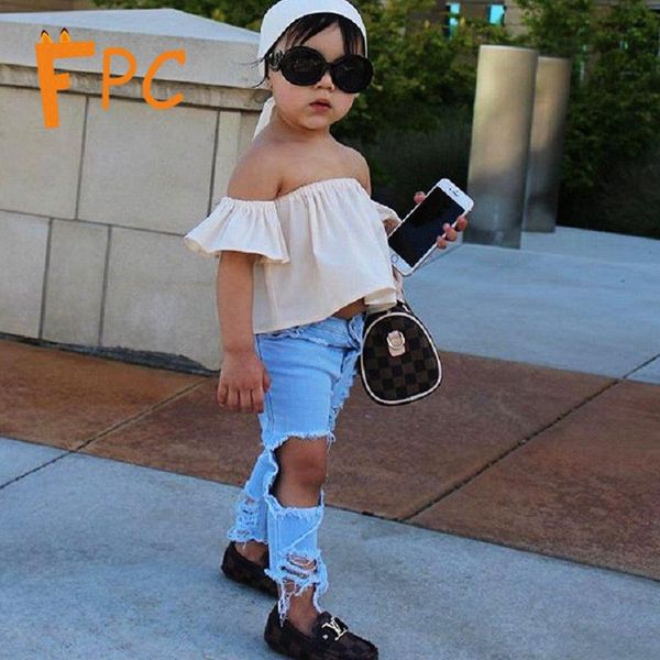 clothing sets solid ruffles hole fashion streetwear denim three-piece suit loose straight off shoulder slash neck two piece set girl, White
clothing sets solid ruffles hole fashion streetwear denim three-piece suit loose straight off shoulder slash neck two piece set girl, White