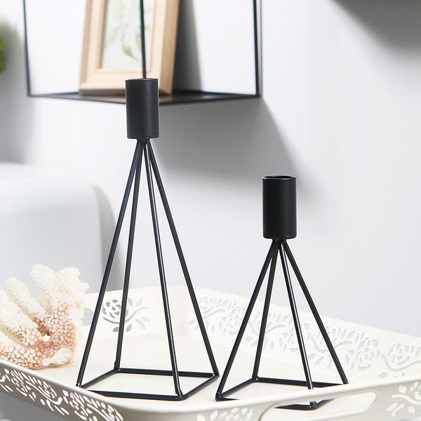 candle holders home decoration romantic simple geometric hollow out metal candlestick container for shops black desktop
candle holders home decoration romantic simple geometric hollow out metal candlestick container for shops black desktop
