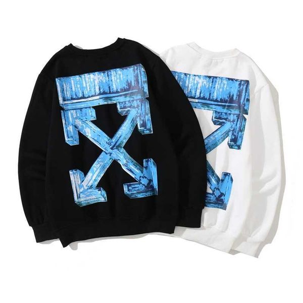 off cotton round neck sweater ow paint ink splashing printing backing long sleeve fashion brand men's and women's loose jacket, Black
off cotton round neck sweater ow paint ink splashing printing backing long sleeve fashion brand men's and women's loose jacket, Black