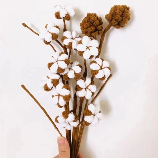 decorative flowers & wreaths 5pcs/lot hand-knitted yarn crochet cotton bouquet for wedding decoration home garden decor
decorative flowers & wreaths 5pcs/lot hand-knitted yarn crochet cotton bouquet for wedding decoration home garden decor