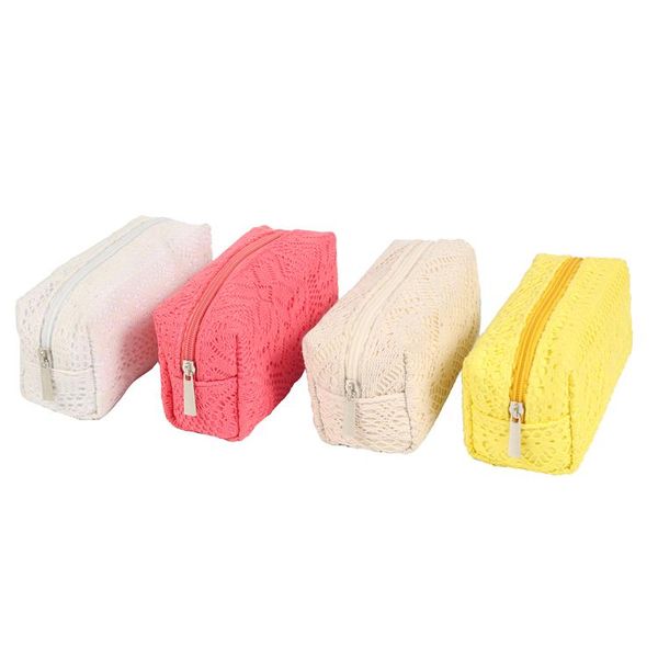 floral mesh cosmetic bag four layers foreign original style pouch oem direct zipper bags & cases