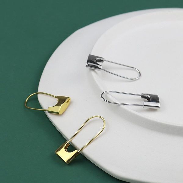 hoop & huggie yaologe 925 sterling silver simple paperclip lock-shaped earrings female trend fashion all-match decoration, Golden;silver
hoop & huggie yaologe 925 sterling silver simple paperclip lock-shaped earrings female trend fashion all-match decoration, Golden;silver