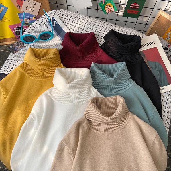 women's sweaters fall winter women turtleneck sweater warm vintage japanese knitted jumper long sleeve oversize female pullovers, White;black
women's sweaters fall winter women turtleneck sweater warm vintage japanese knitted jumper long sleeve oversize female pullovers, White;black
