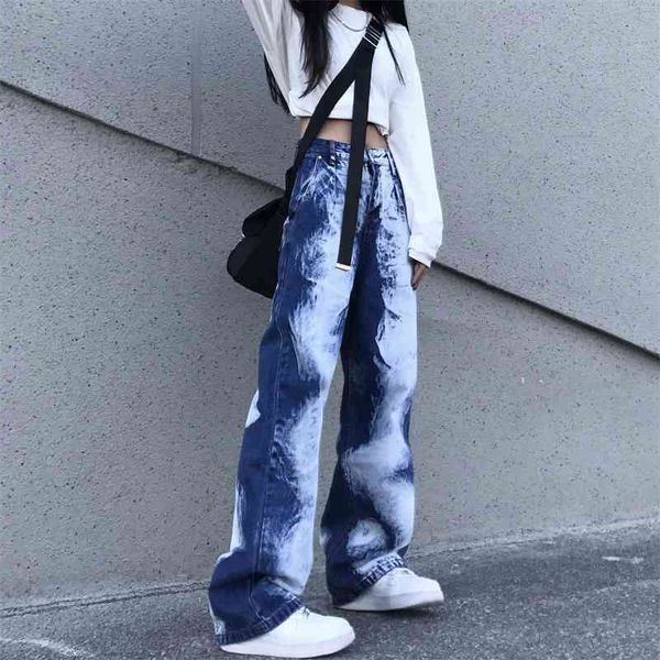 women's jeans spring and autumn korean street women's high waist large jeans loose wide leg pants straight student trend yqrn, Blue
women's jeans spring and autumn korean street women's high waist large jeans loose wide leg pants straight student trend yqrn, Blue